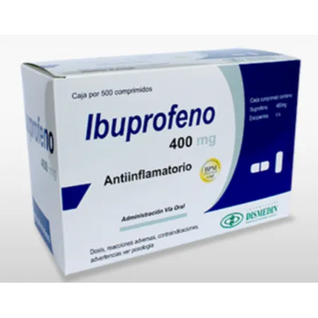 IBUPROFENO 400 MG CAJA X 500 COMPRIMIDOS - Ecofarma